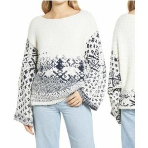 Free people midnight beach oversized sweater top
